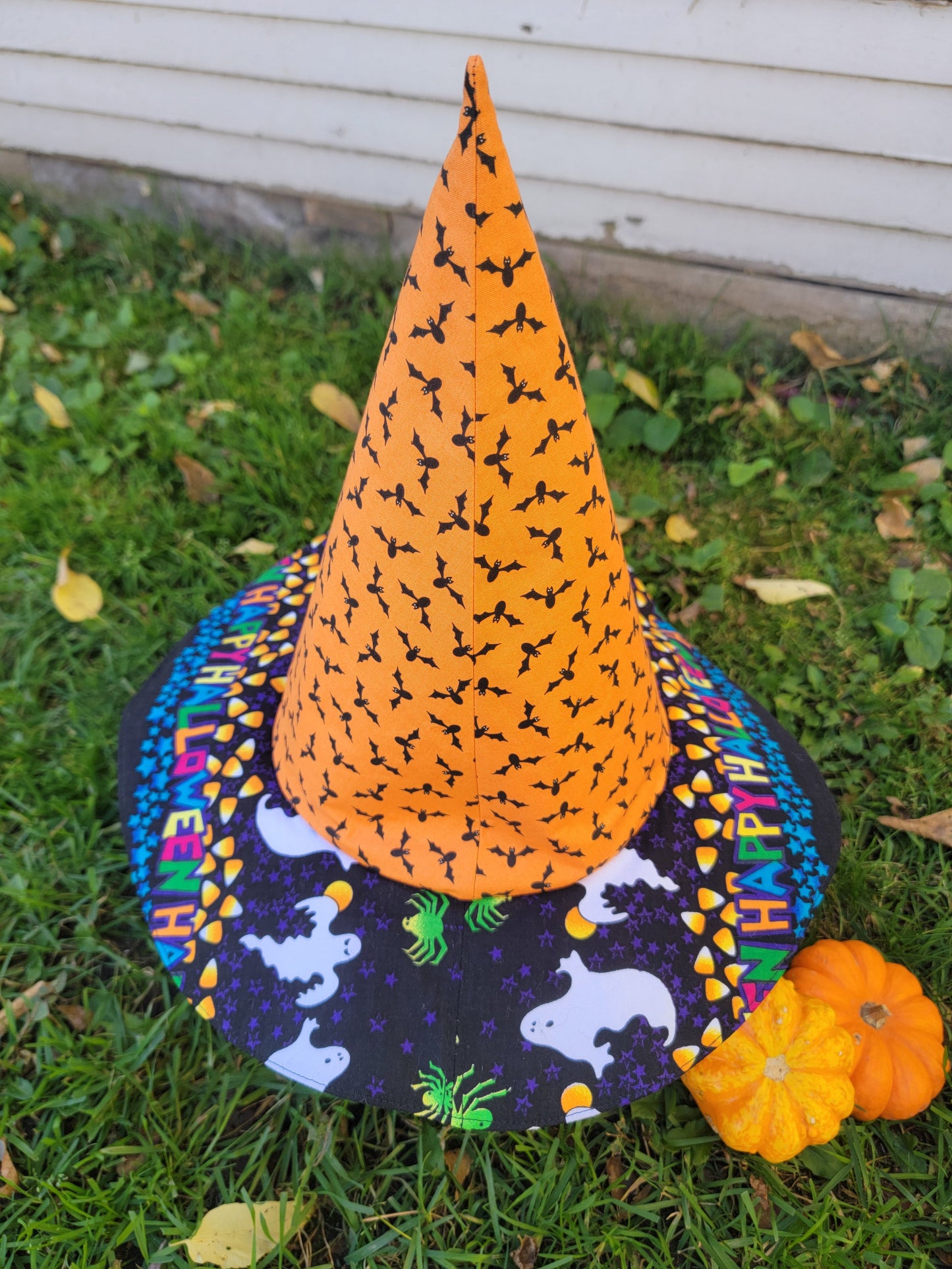 Happy Halloween Witch Hat - Nothing is as it Seams