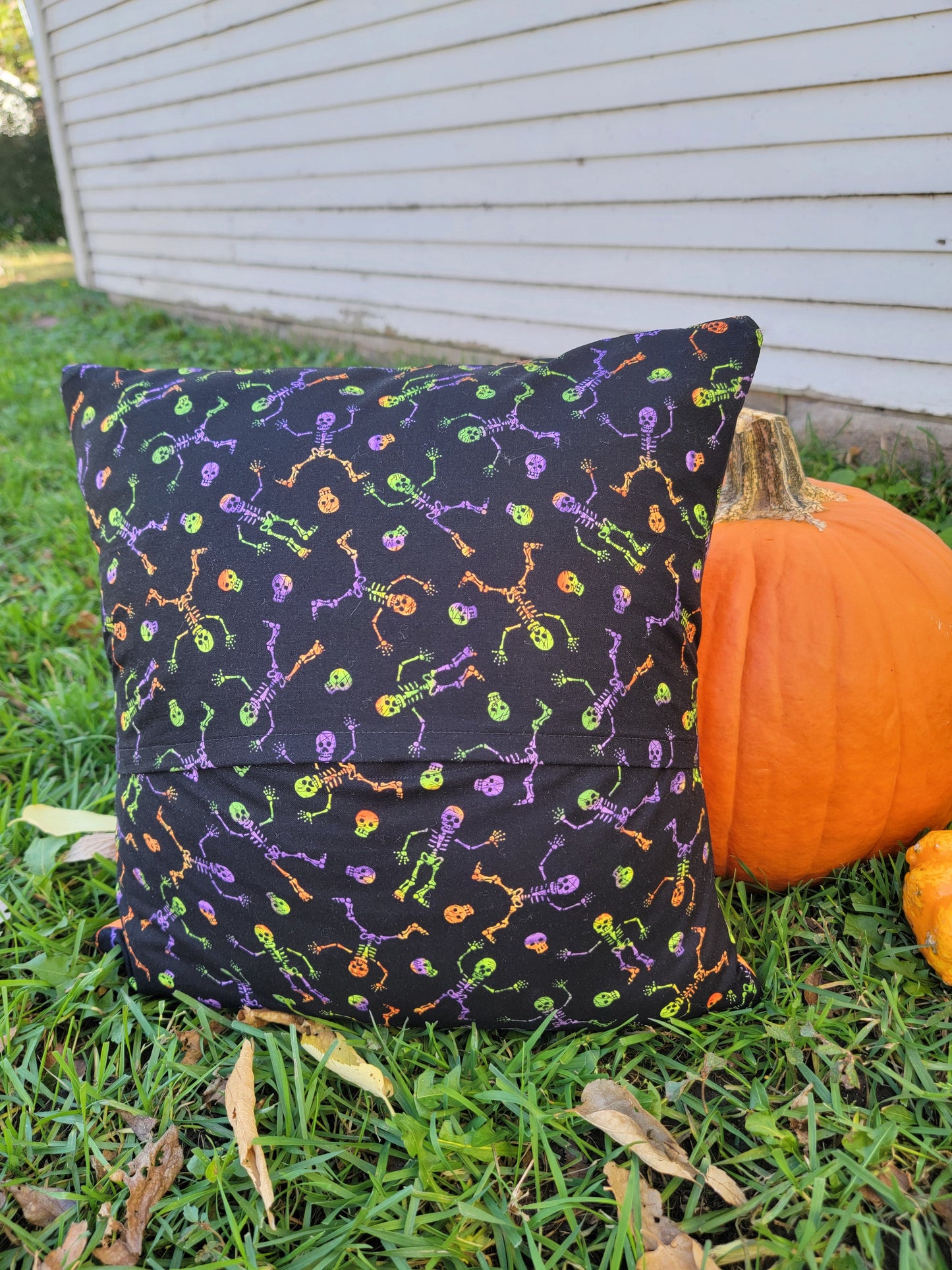 Quilted Halloween Pillow - Nothing is as it Seams