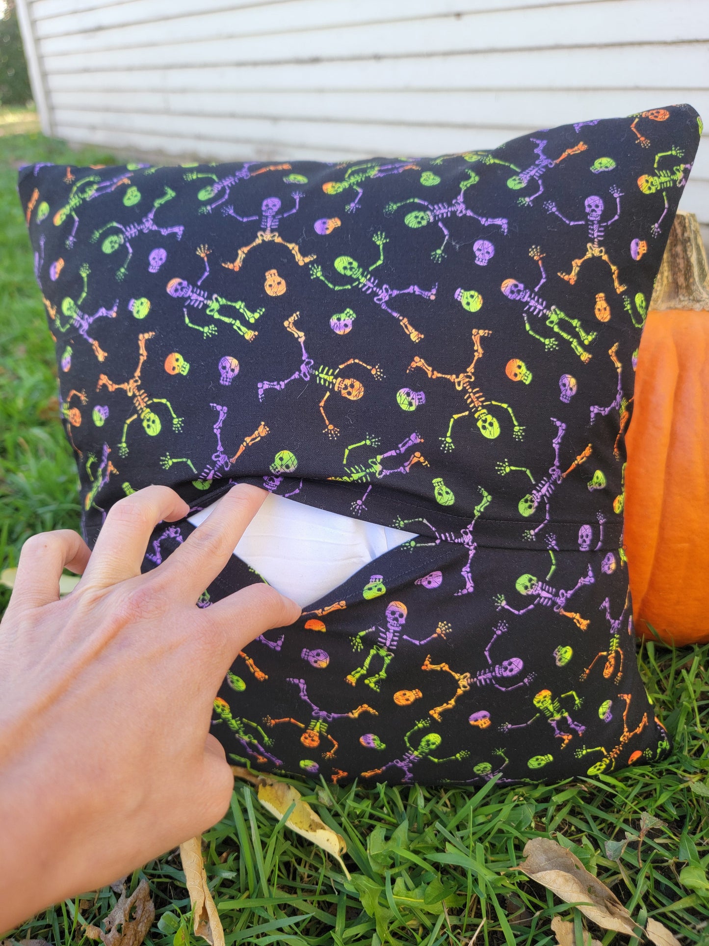Quilted Halloween Pillow - Nothing is as it Seams