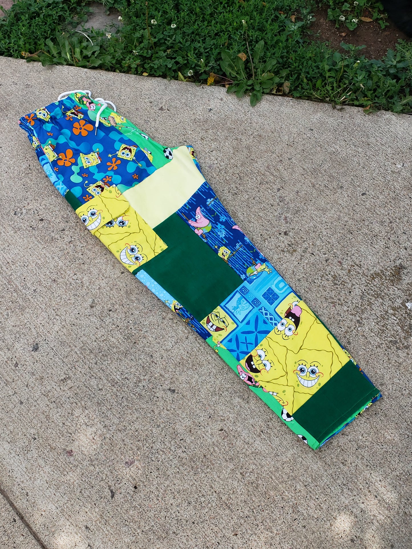 Medium Spongebob Patchwork Pants