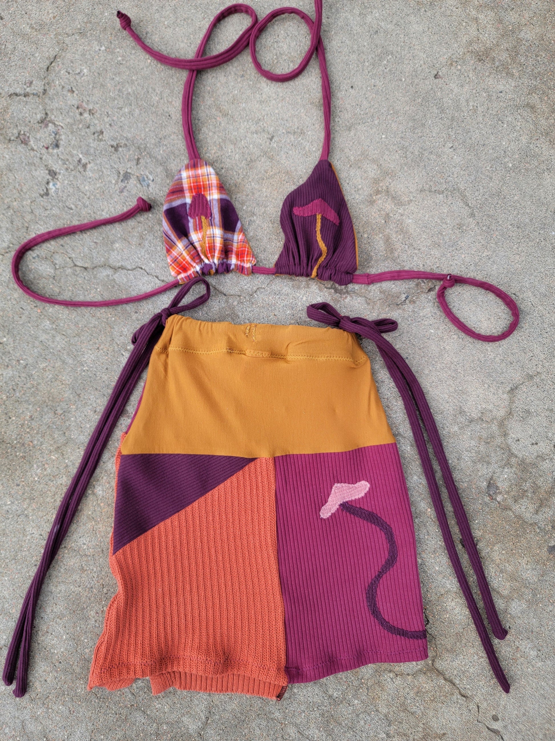 Bikini Top & Mini Skirt - Nothing is as it Seams