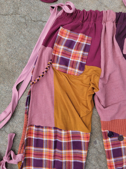 Bikini Top & Patchwork Side - Tie Pants - Nothing is as it Seams
