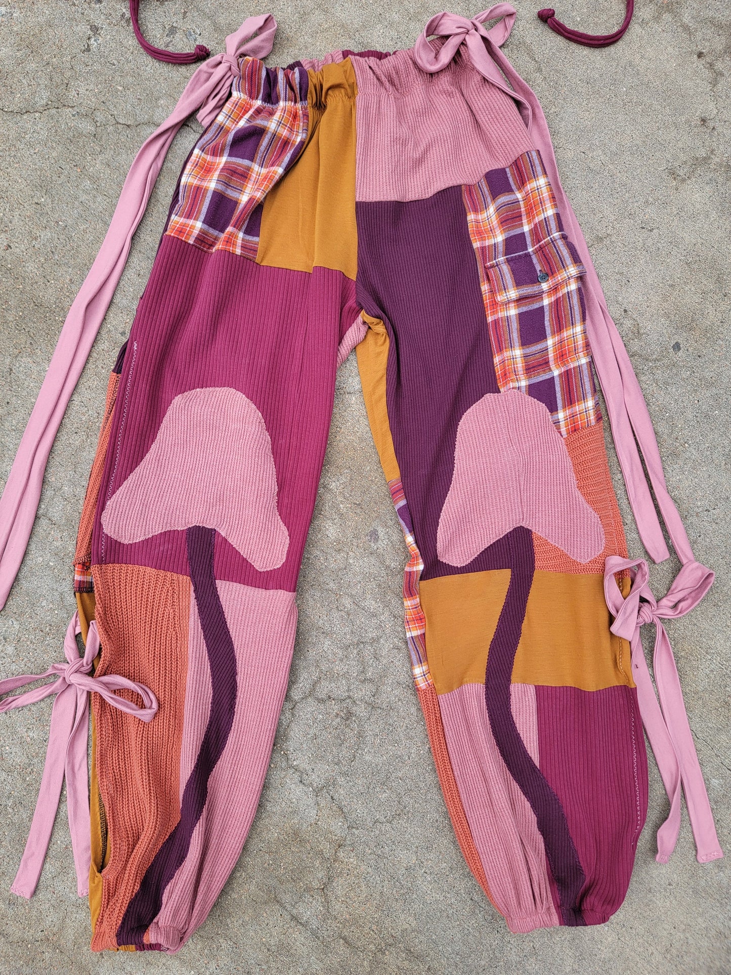 Bikini Top & Patchwork Side - Tie Pants - Nothing is as it Seams