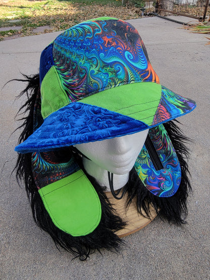 Blue Rainbow Fractal Astral Bunny - Nothing is as it Seams