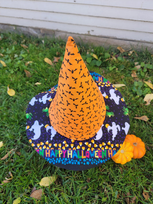 Happy Halloween Witch Hat - Nothing is as it Seams