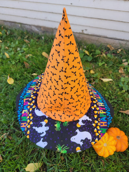 Happy Halloween Witch Hat - Nothing is as it Seams
