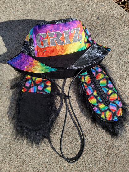 Kaleidoscopic GRIZ Buny Bucket - Nothing is as it Seams