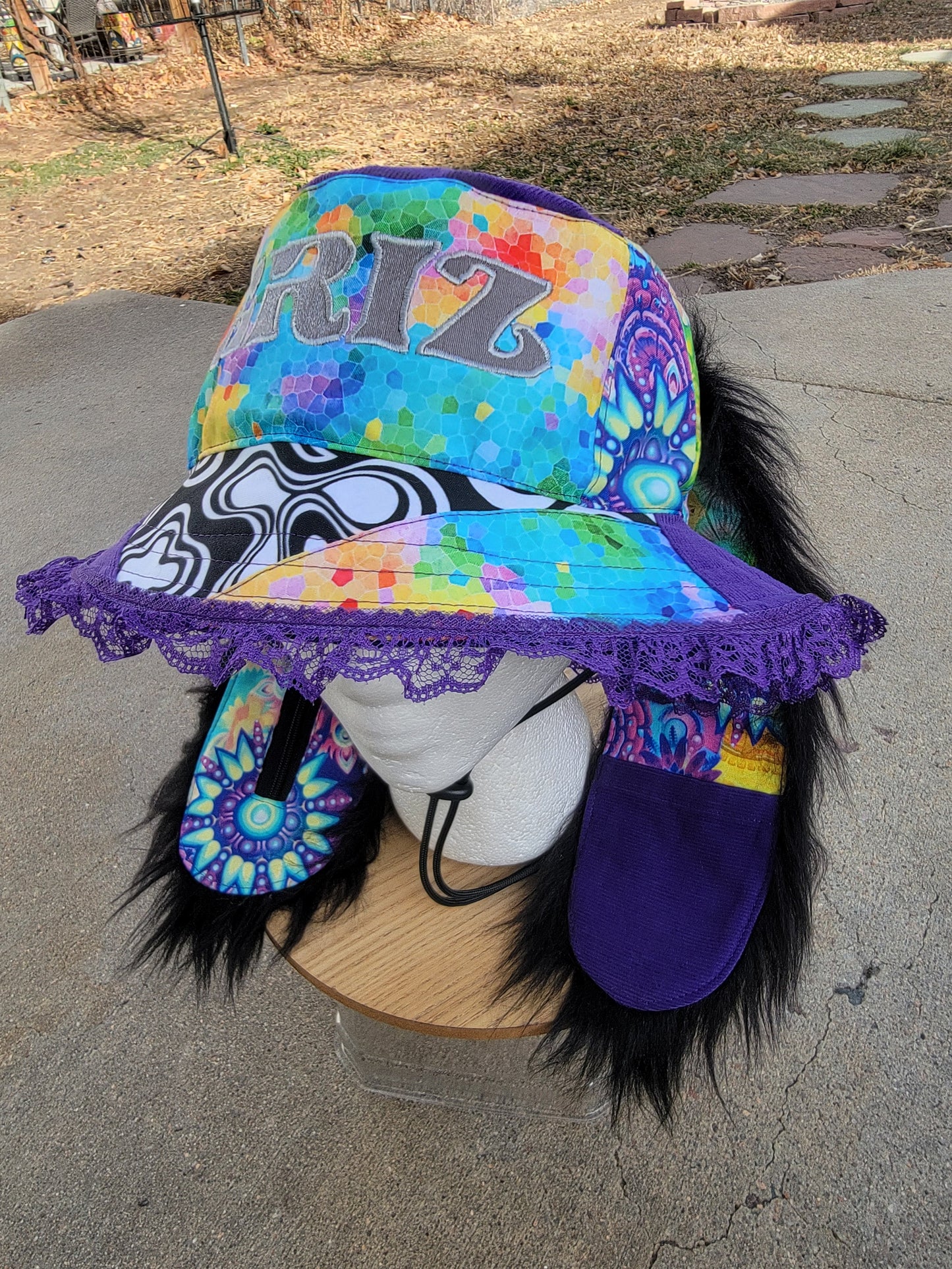 (L) Prismatic Pixels GRIZ Bunny Bucket - Nothing is as it Seams