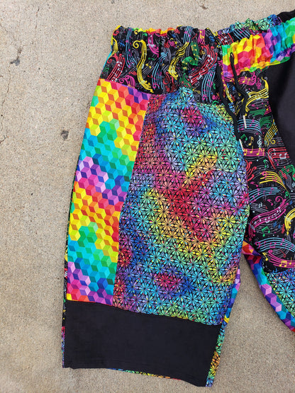 (L) Rhythmic Rainbow Shorts - Nothing is as it Seams