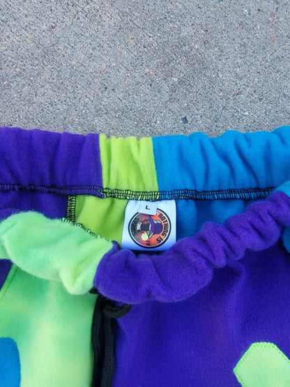 (L) Slimeball Patchwork Cargo Sweats - Nothing is as it Seams