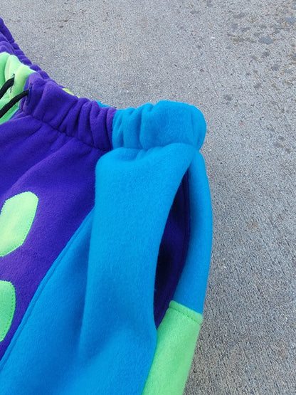 (L) Slimeball Patchwork Cargo Sweats - Nothing is as it Seams