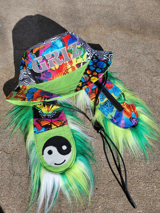 Lime Flutter GRIZ Bunny - Nothing is as it Seams