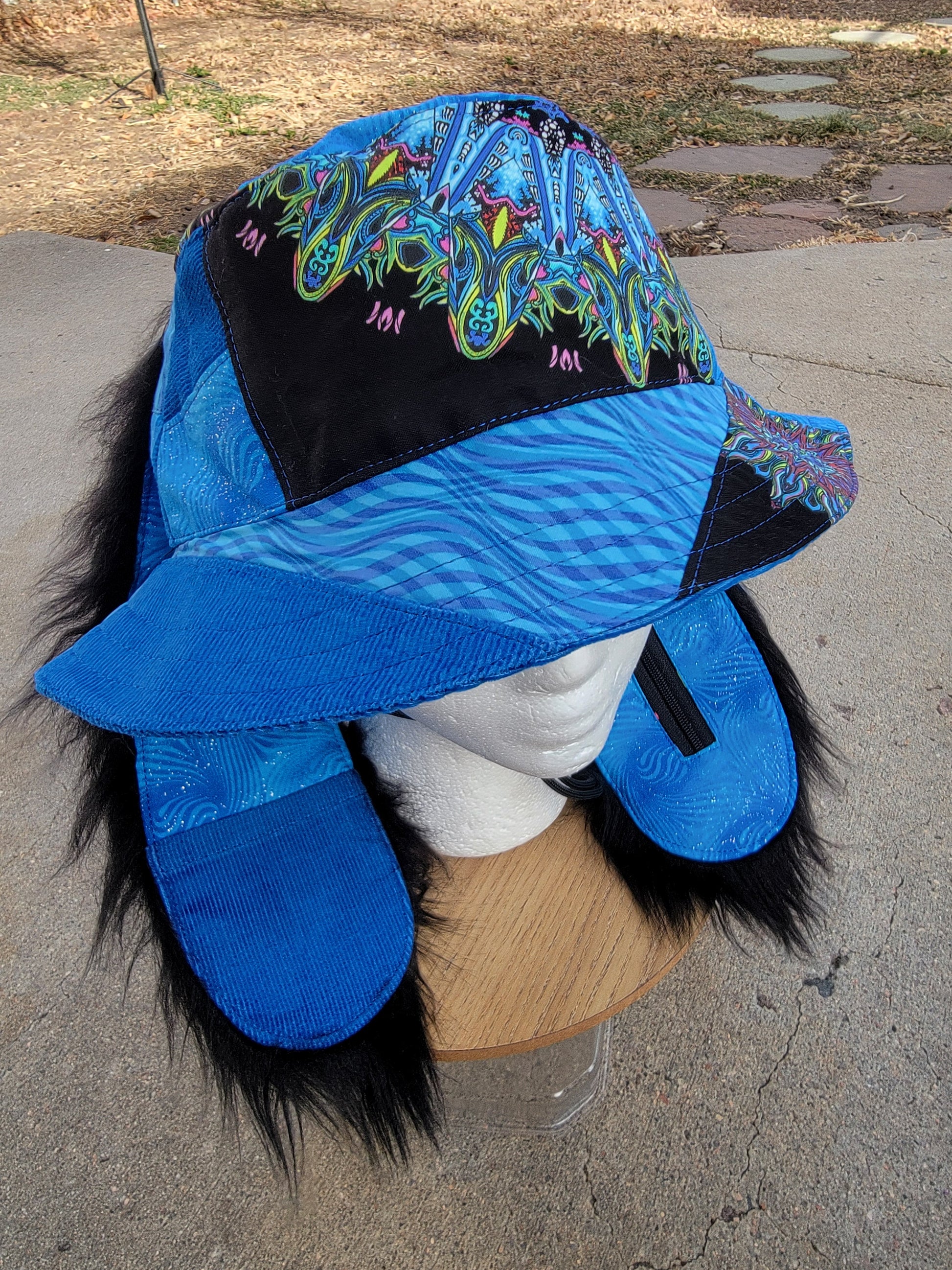 Mandala Blues Bunny Bucket - Nothing is as it Seams