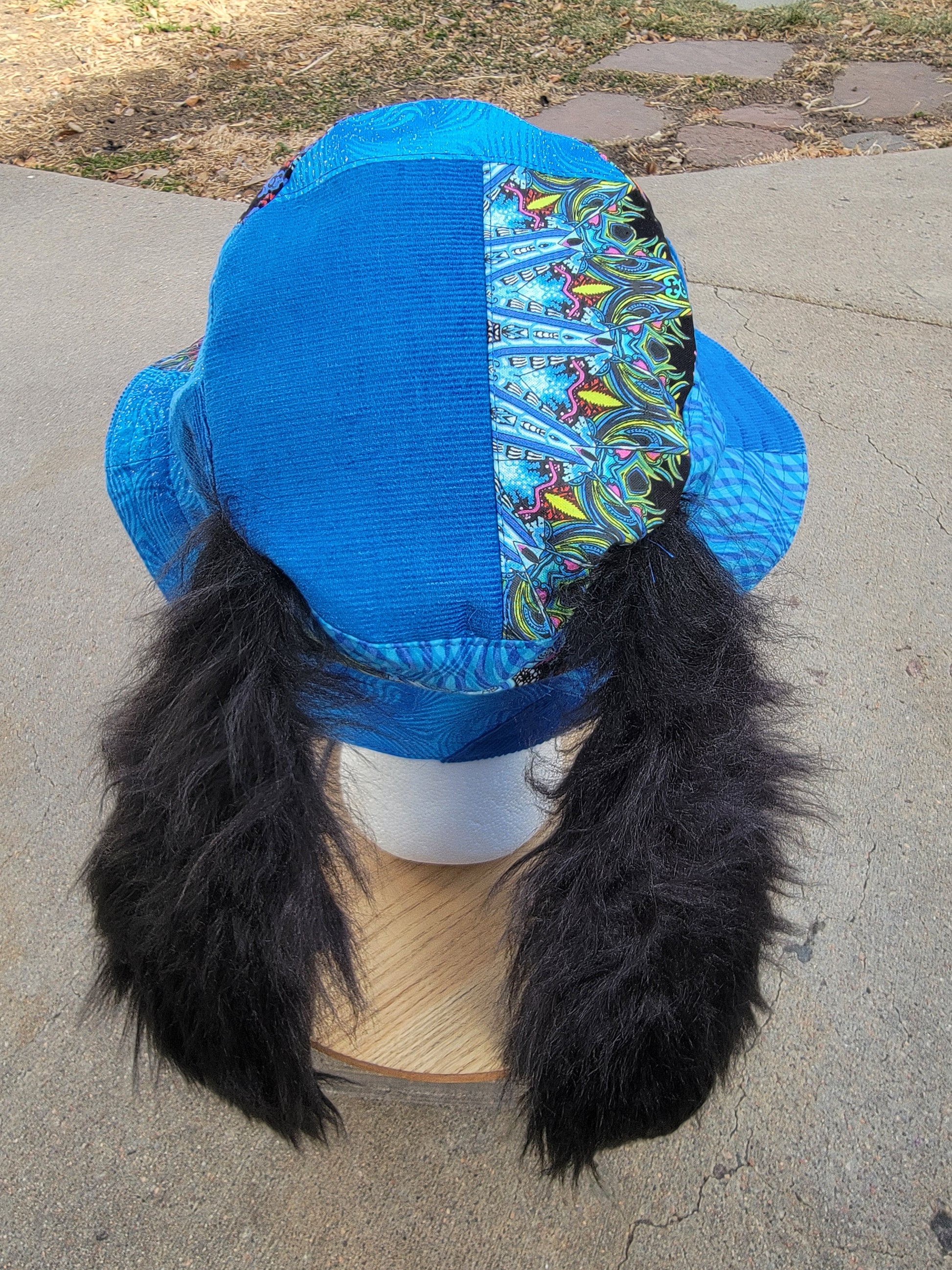 Mandala Blues Bunny Bucket - Nothing is as it Seams