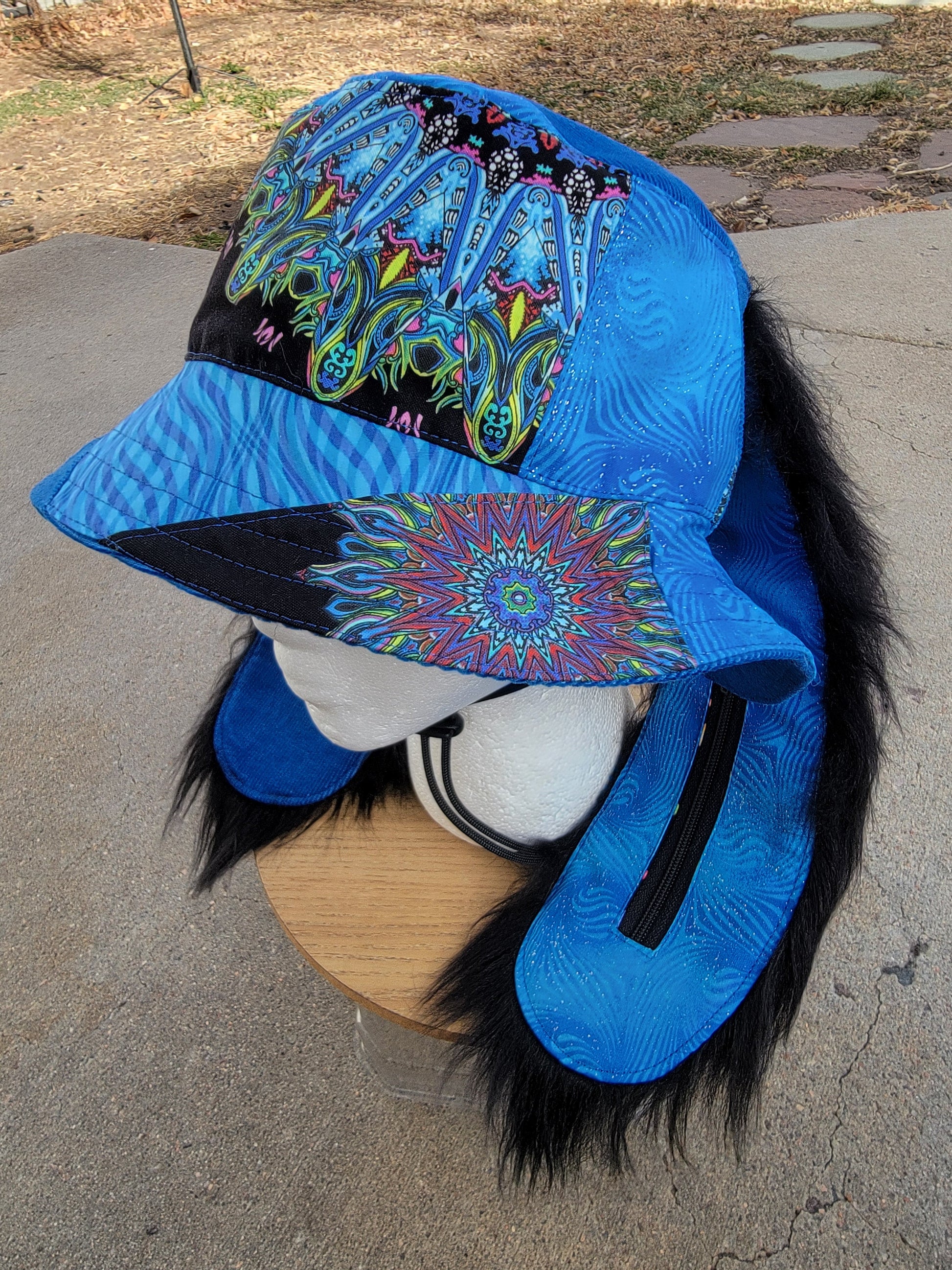 Mandala Blues Bunny Bucket - Nothing is as it Seams
