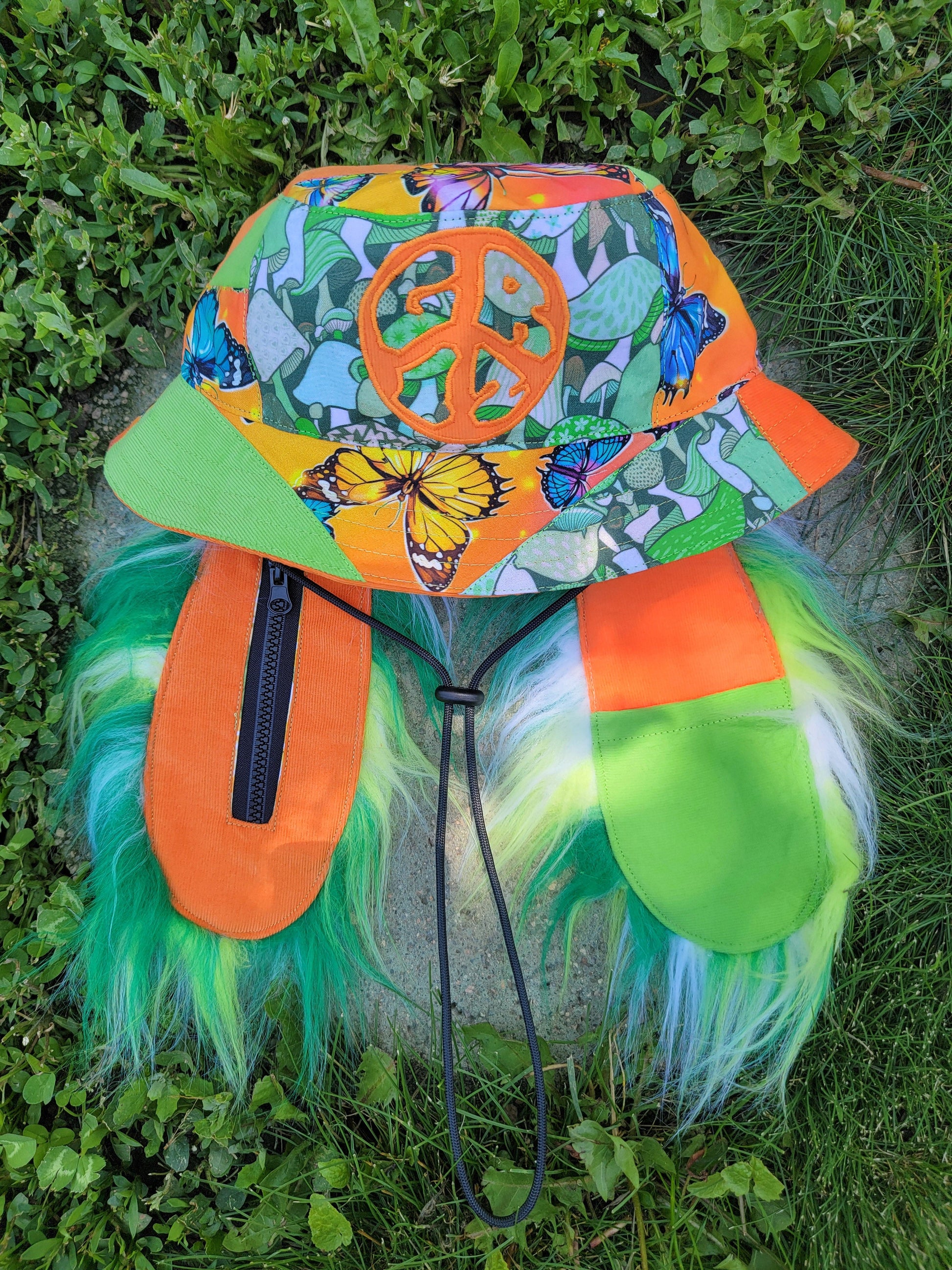 Peace Love & Shrooms GRIZ Bunny Bucket - Nothing is as it Seams