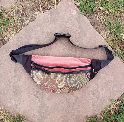 Pink Jaquard Fanny Pack - Nothing is as it Seams