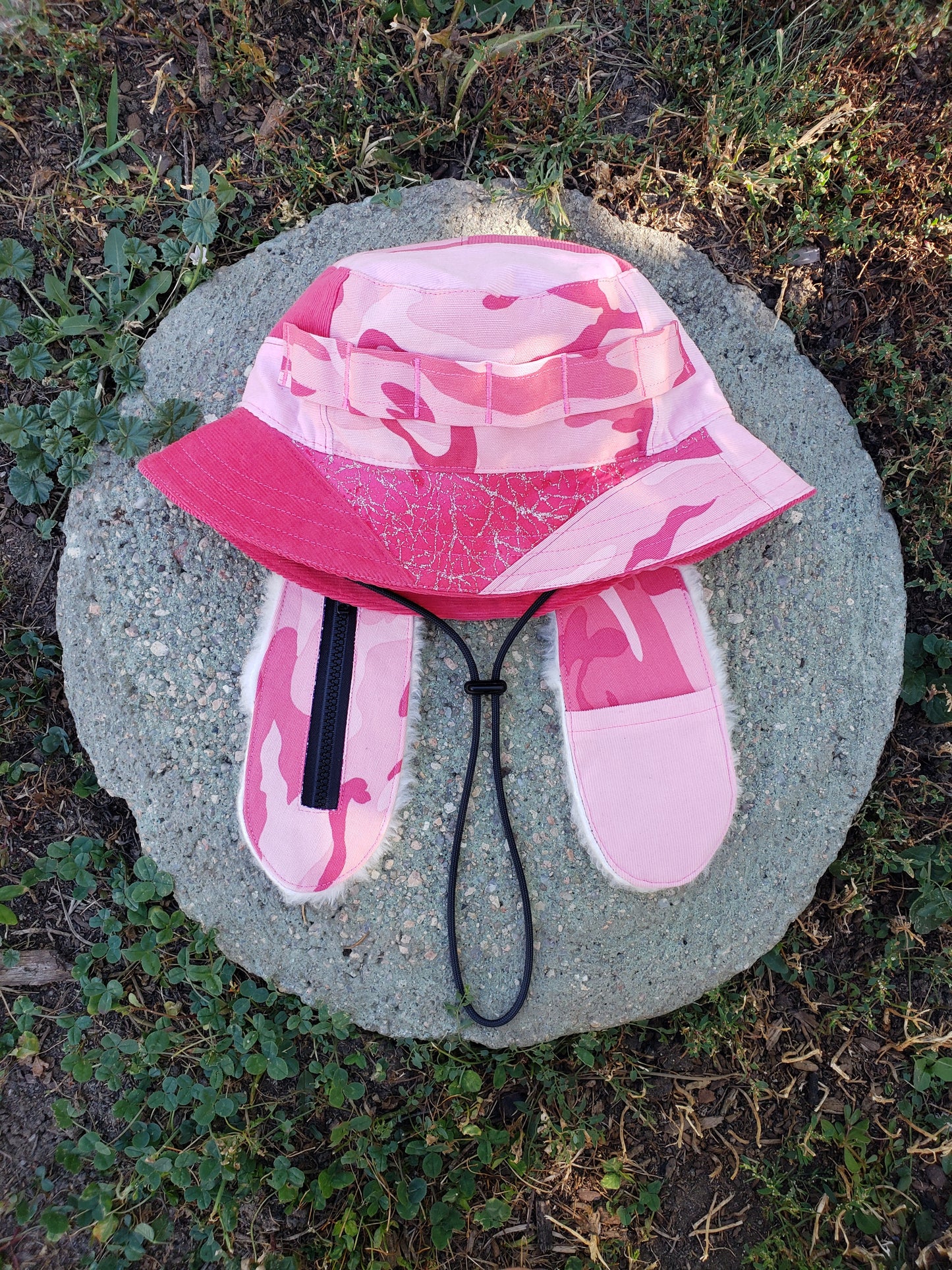 Pink Tactical Bunny Bucket - Nothing is as it Seams