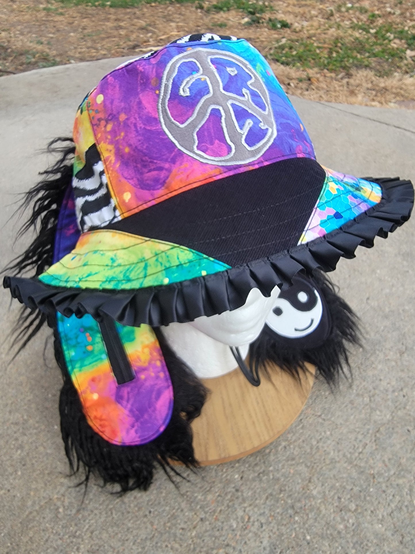 Rainbow Stripe GRIZ Bunny - Nothing is as it Seams