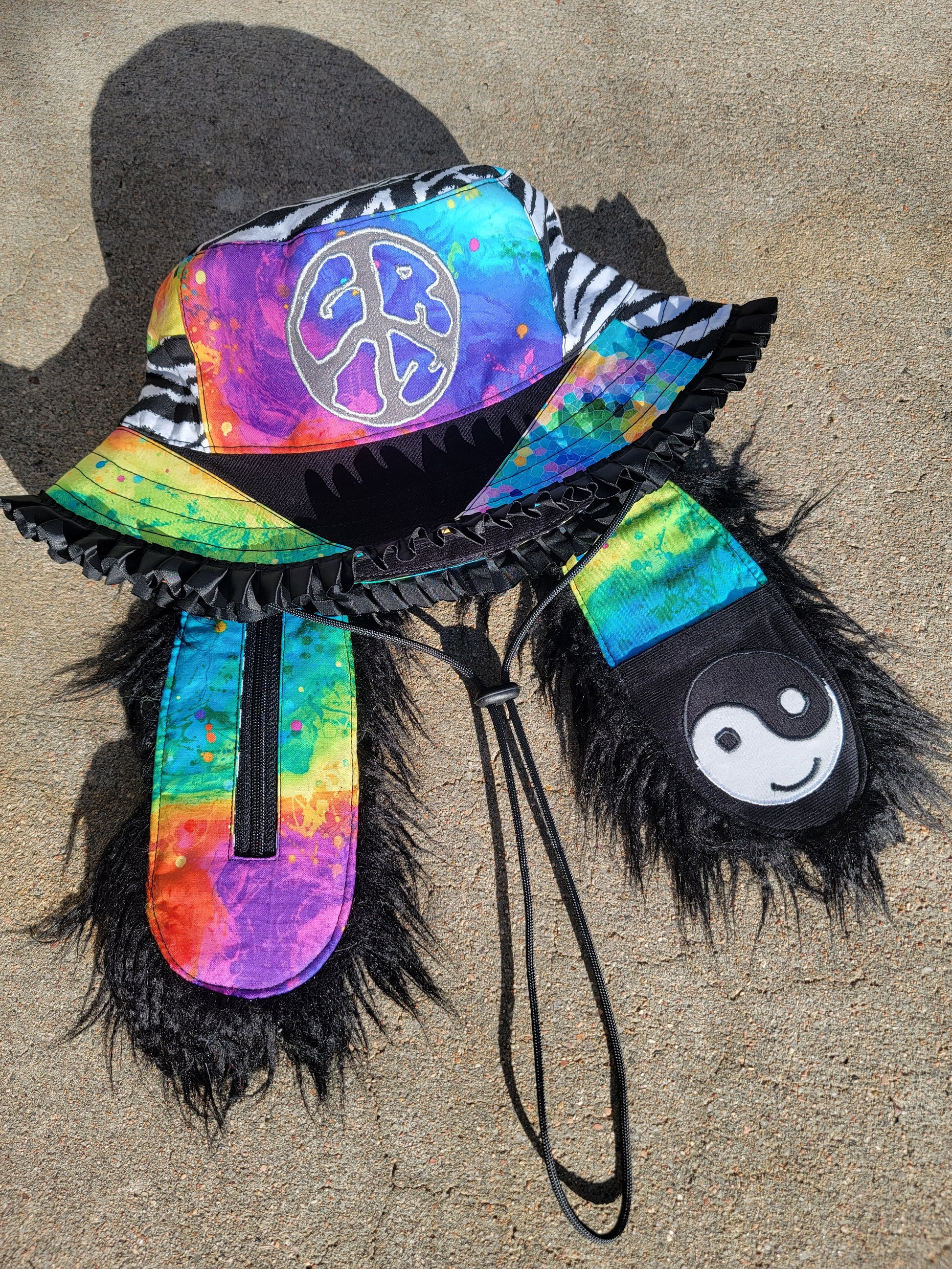 Rainbow Stripe GRIZ Bunny - Nothing is as it Seams