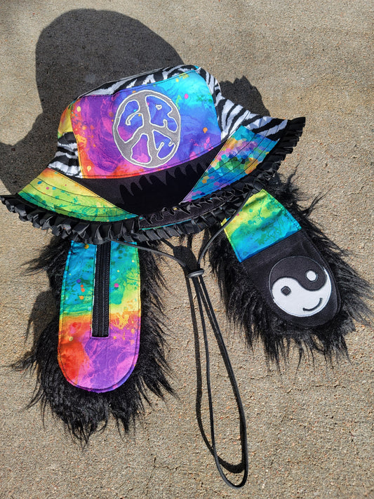 Rainbow Stripe GRIZ Bunny - Nothing is as it Seams