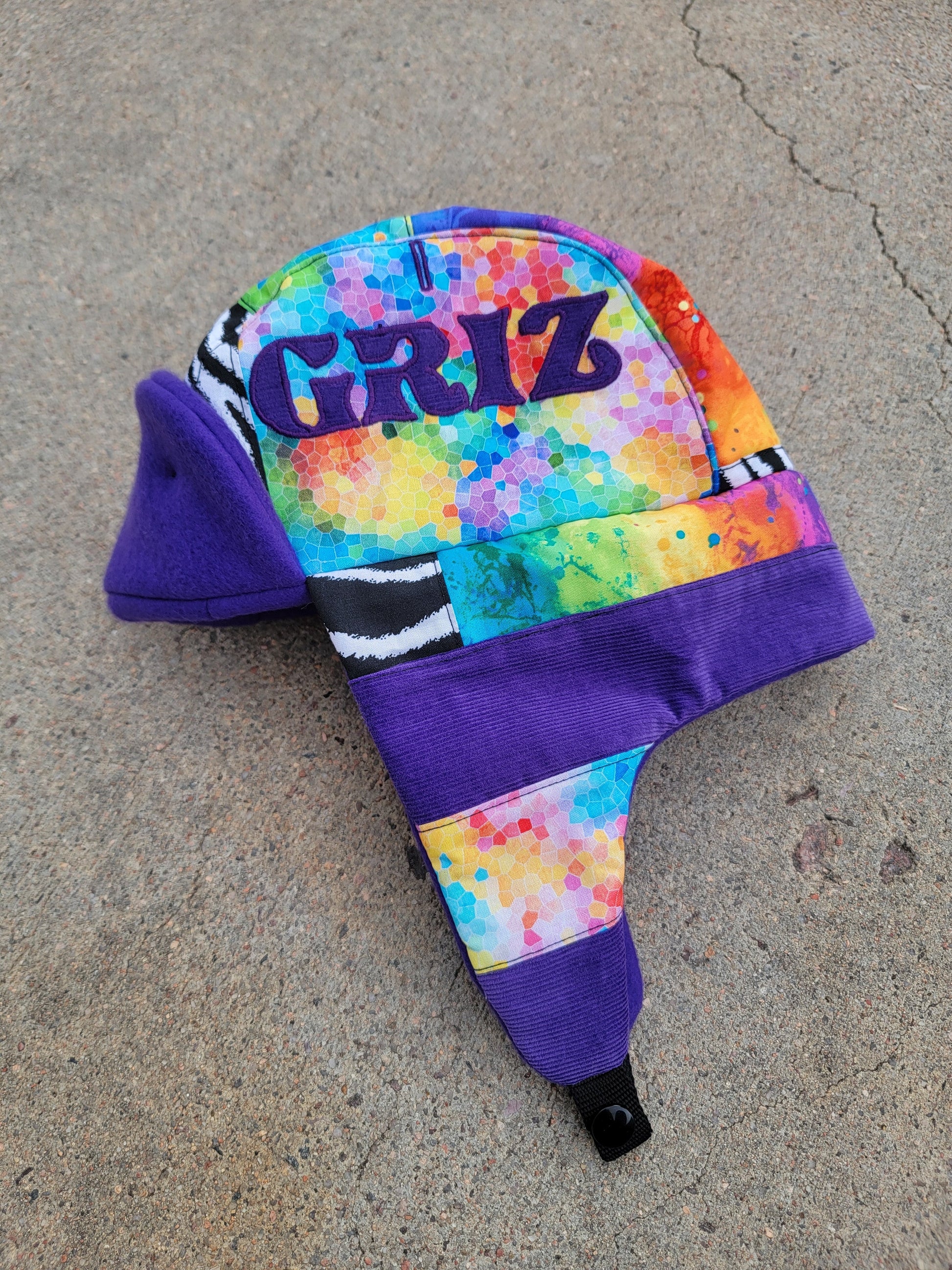 Rainbow Stripe GRIZ Trapper - Nothing is as it Seams