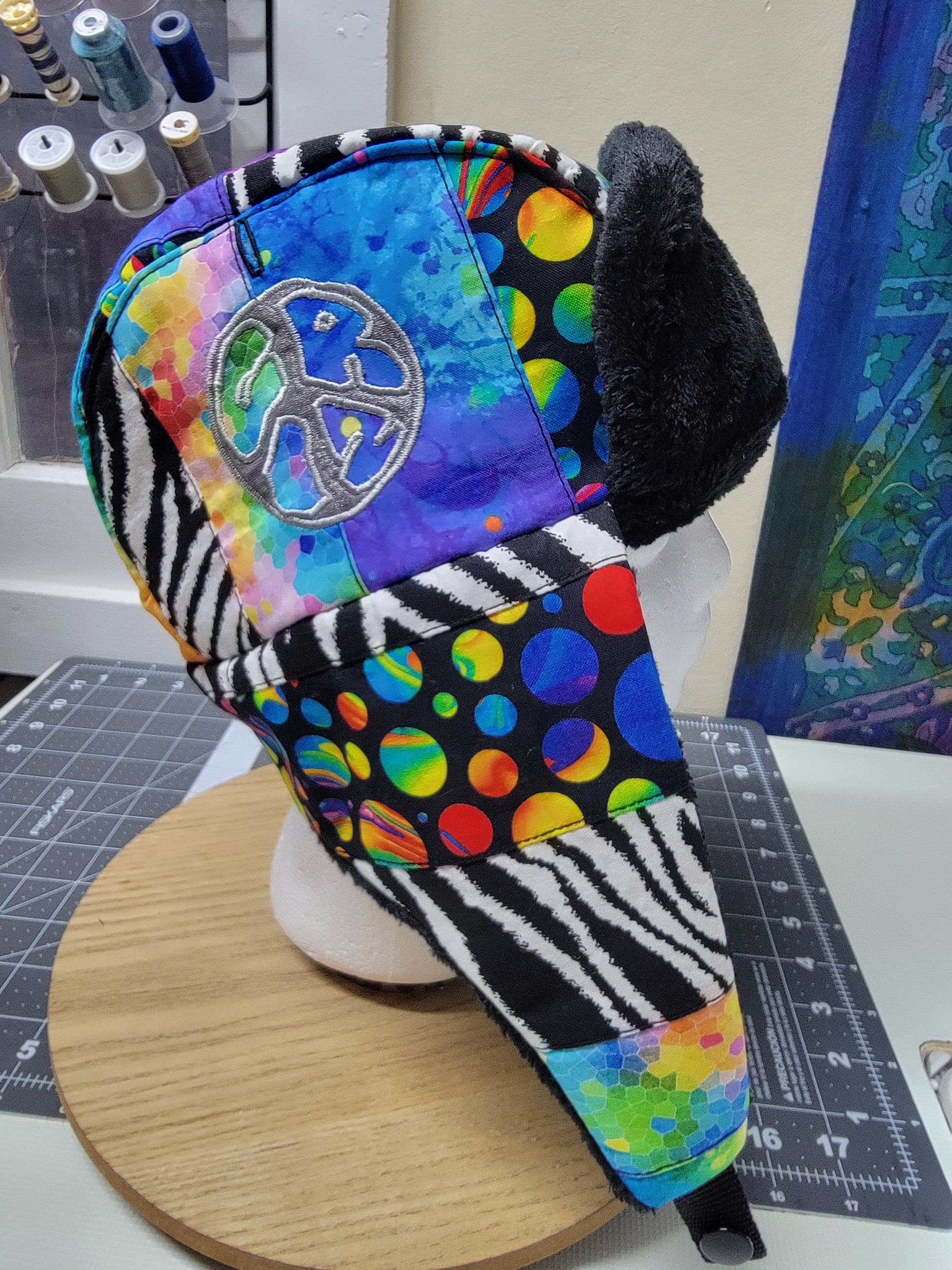 Rainbow Stripe GRIZ Trapper - Nothing is as it Seams