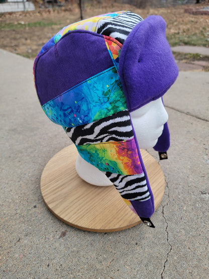 Rainbow Stripe GRIZ Trapper - Nothing is as it Seams