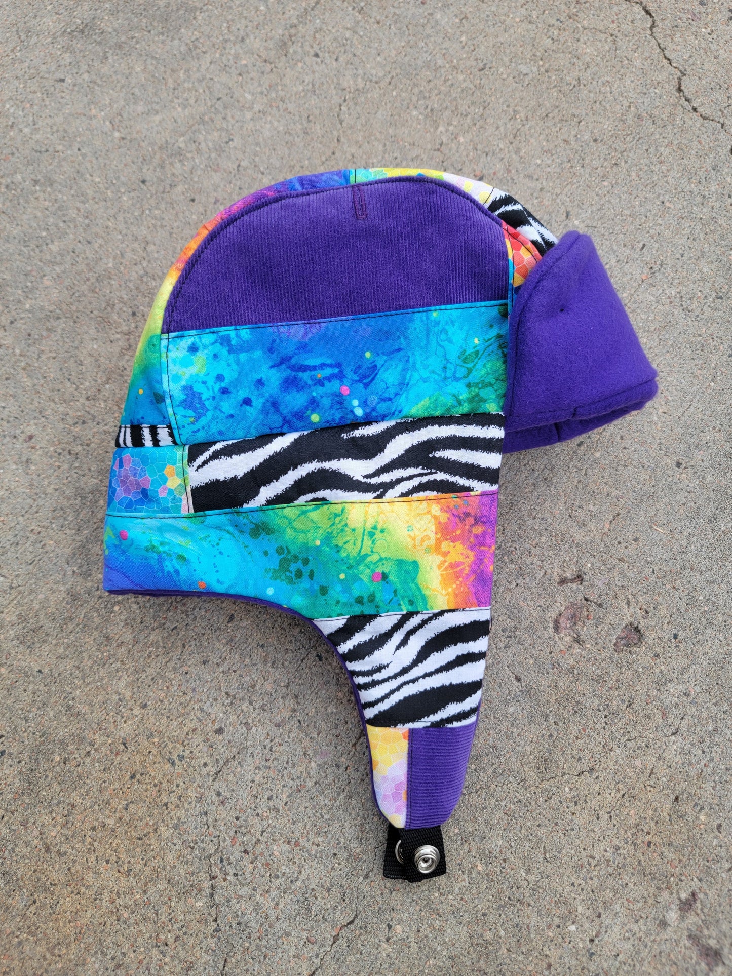 Rainbow Stripe GRIZ Trapper - Nothing is as it Seams