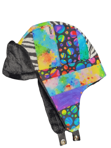 Rainbow Stripe GRIZ Trapper - Nothing is as it Seams