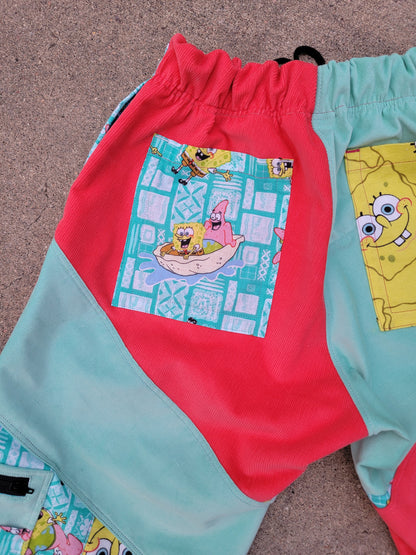 (S) Spongebob Cargo Pants - Nothing is as it Seams