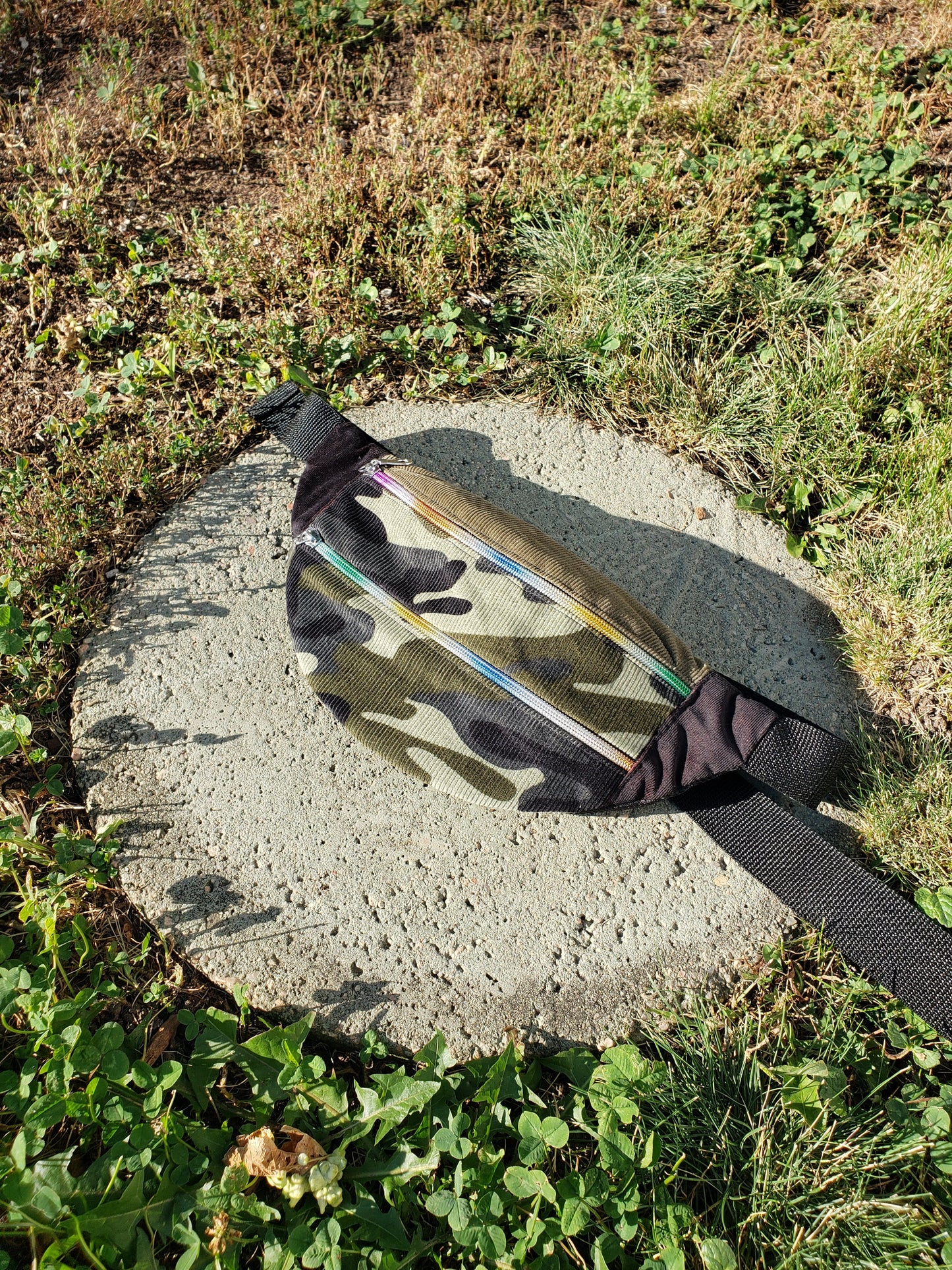 SAMPLE Camo Fanny Pack - Nothing is as it Seams