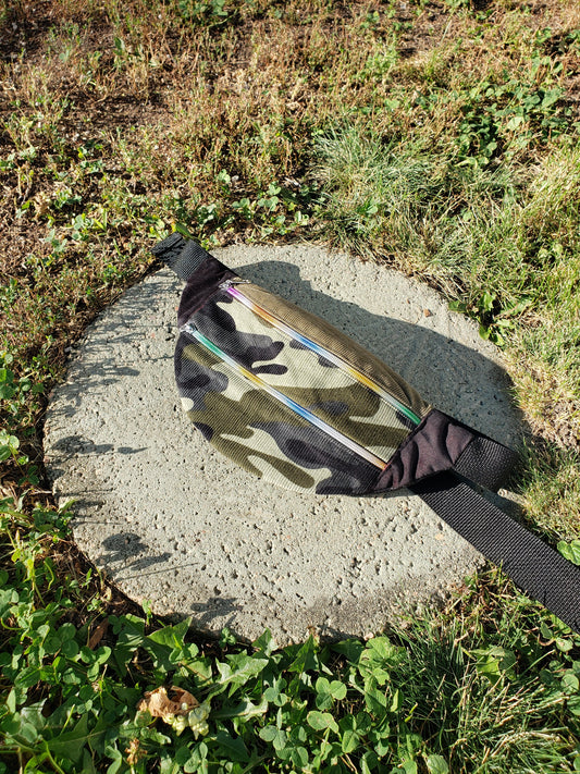 SAMPLE Camo Fanny Pack - Nothing is as it Seams