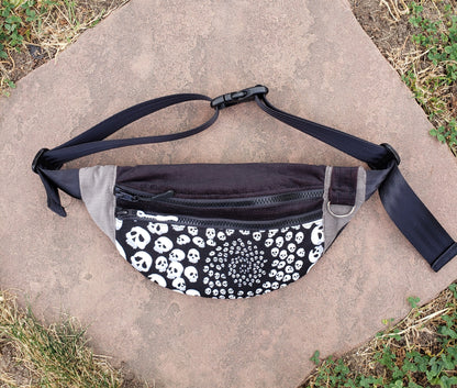 Skull Swirl Fanny Pack - Nothing is as it Seams