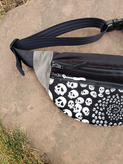 Skull Swirl Fanny Pack - Nothing is as it Seams