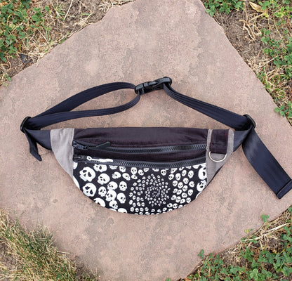 Skull Swirl Fanny Pack - Nothing is as it Seams