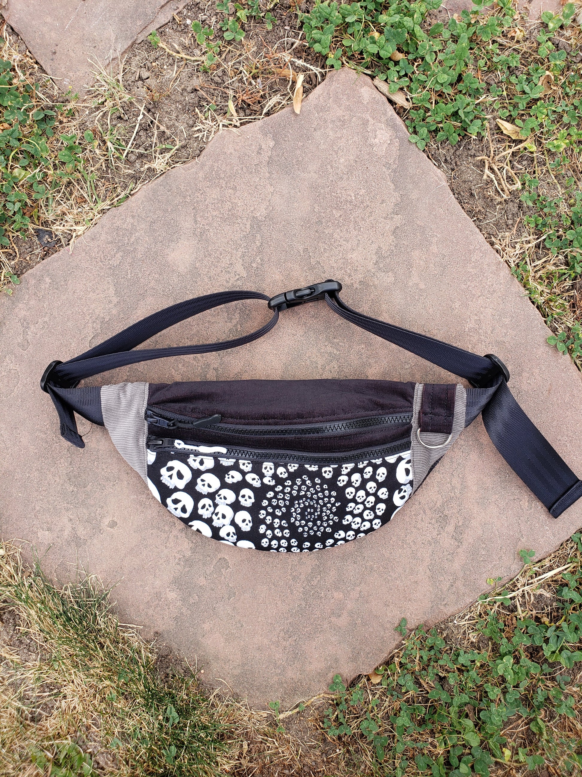 Skull Swirl Fanny Pack - Nothing is as it Seams