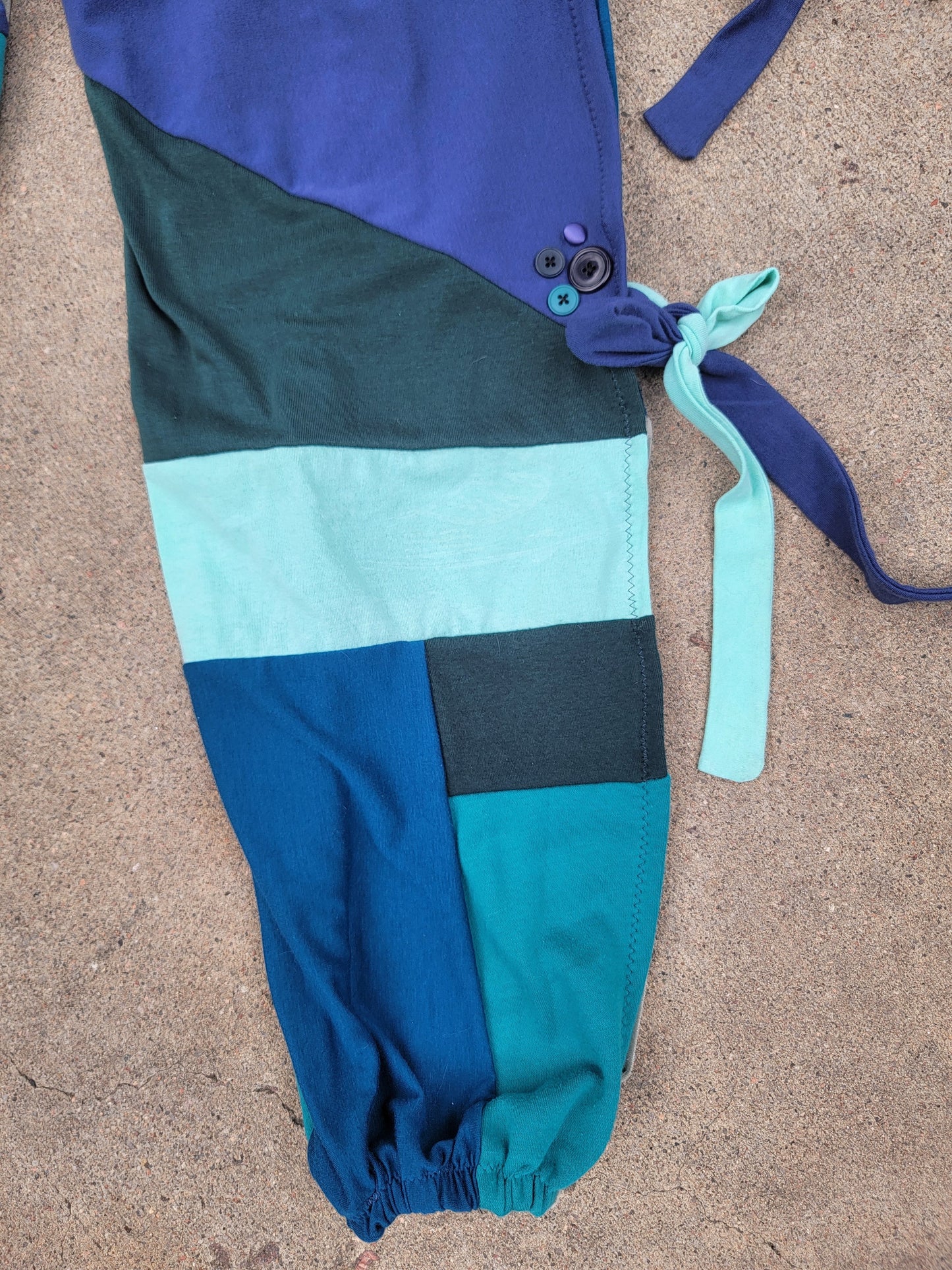 S/M Bikini Top & Patchwork Side-Tie Pants - Nothing is as it Seams