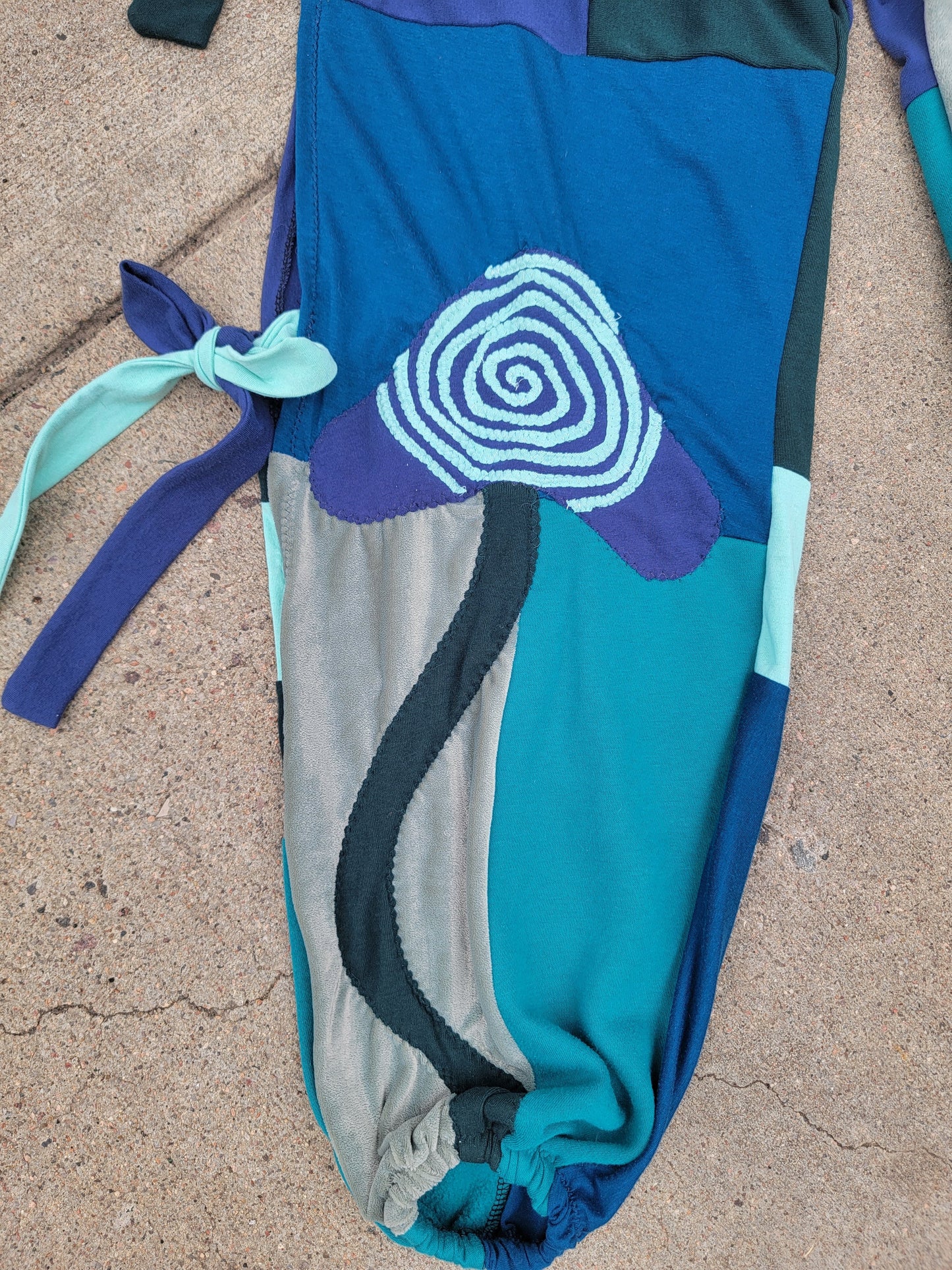 S/M Bikini Top & Patchwork Side-Tie Pants - Nothing is as it Seams