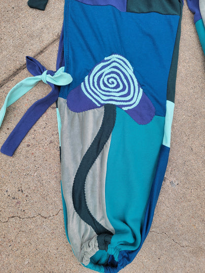 S/M Bikini Top & Patchwork Side-Tie Pants - Nothing is as it Seams