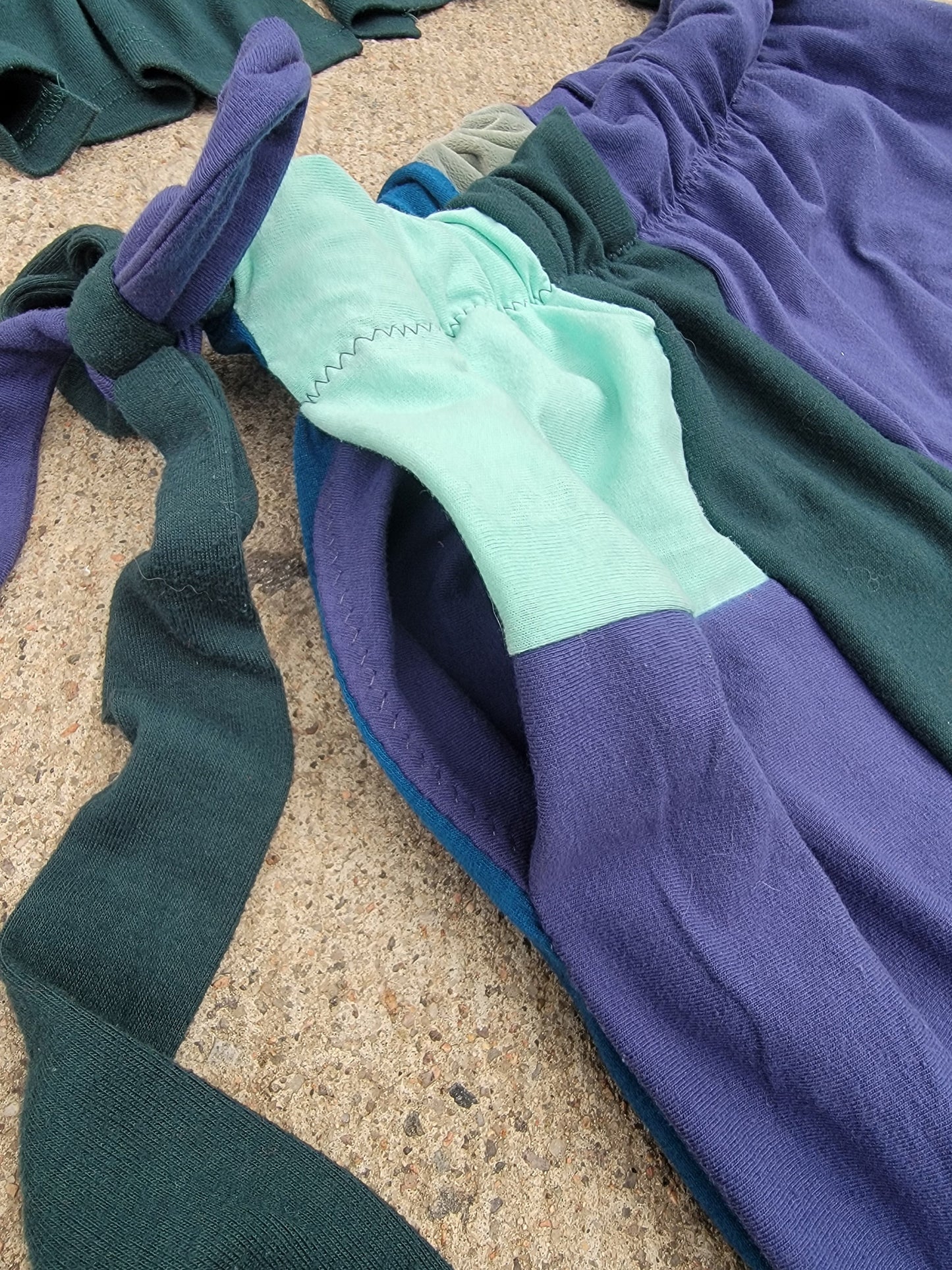 S/M Bikini Top & Patchwork Side-Tie Pants - Nothing is as it Seams