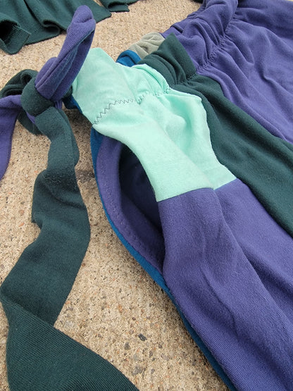S/M Bikini Top & Patchwork Side-Tie Pants - Nothing is as it Seams