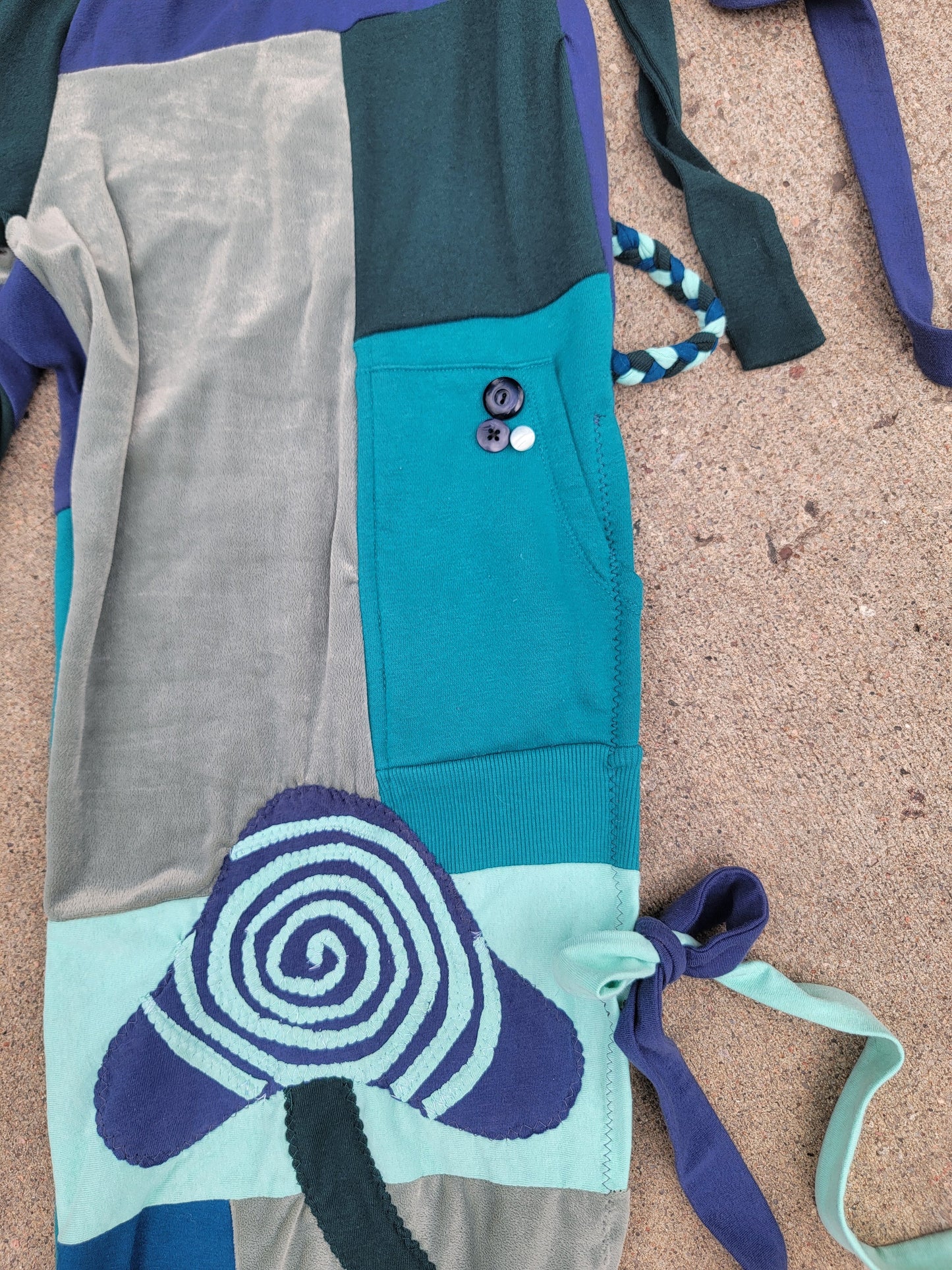 S/M Bikini Top & Patchwork Side-Tie Pants - Nothing is as it Seams