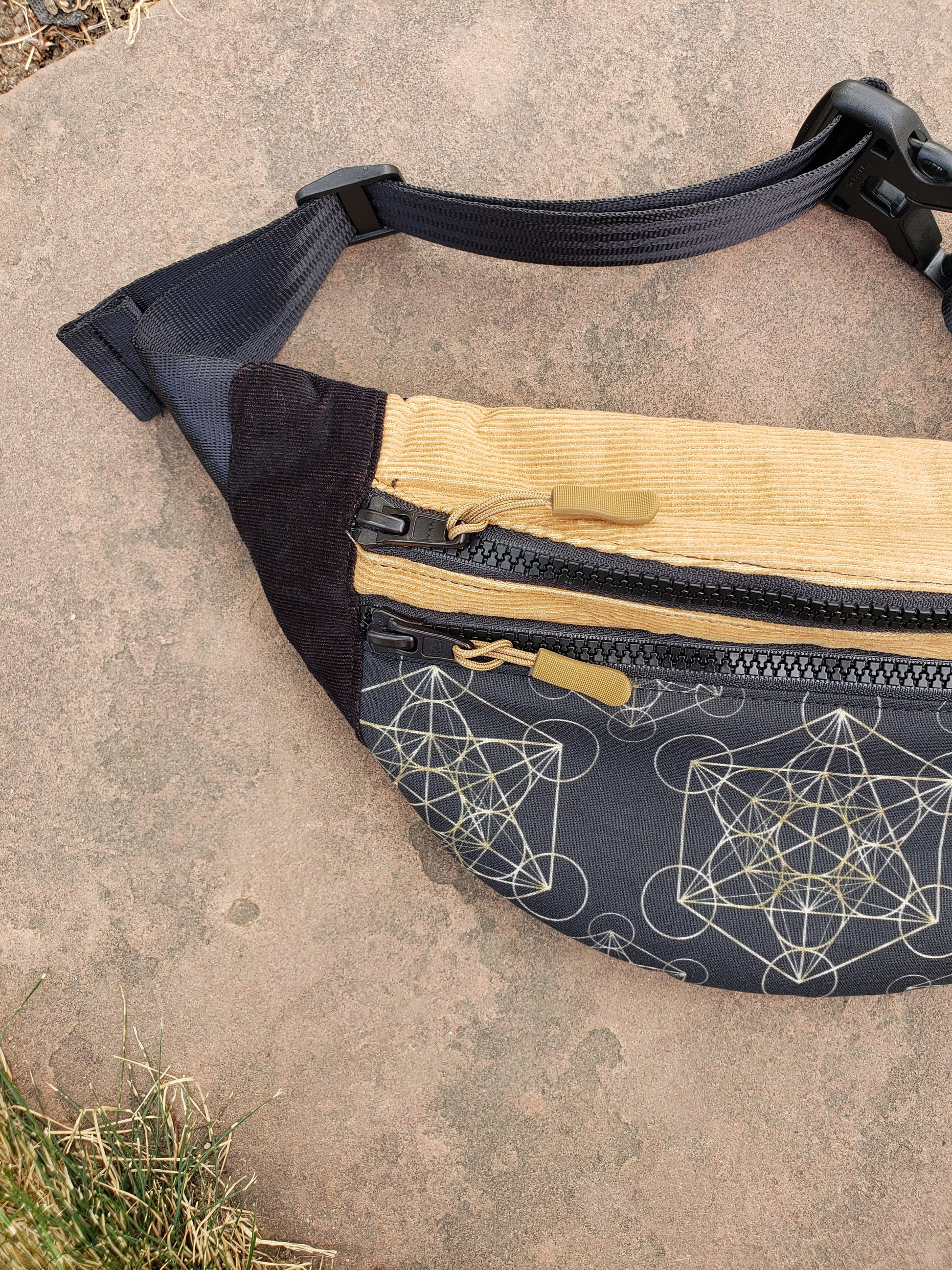 Tan Geo Fanny Pack - Nothing is as it Seams