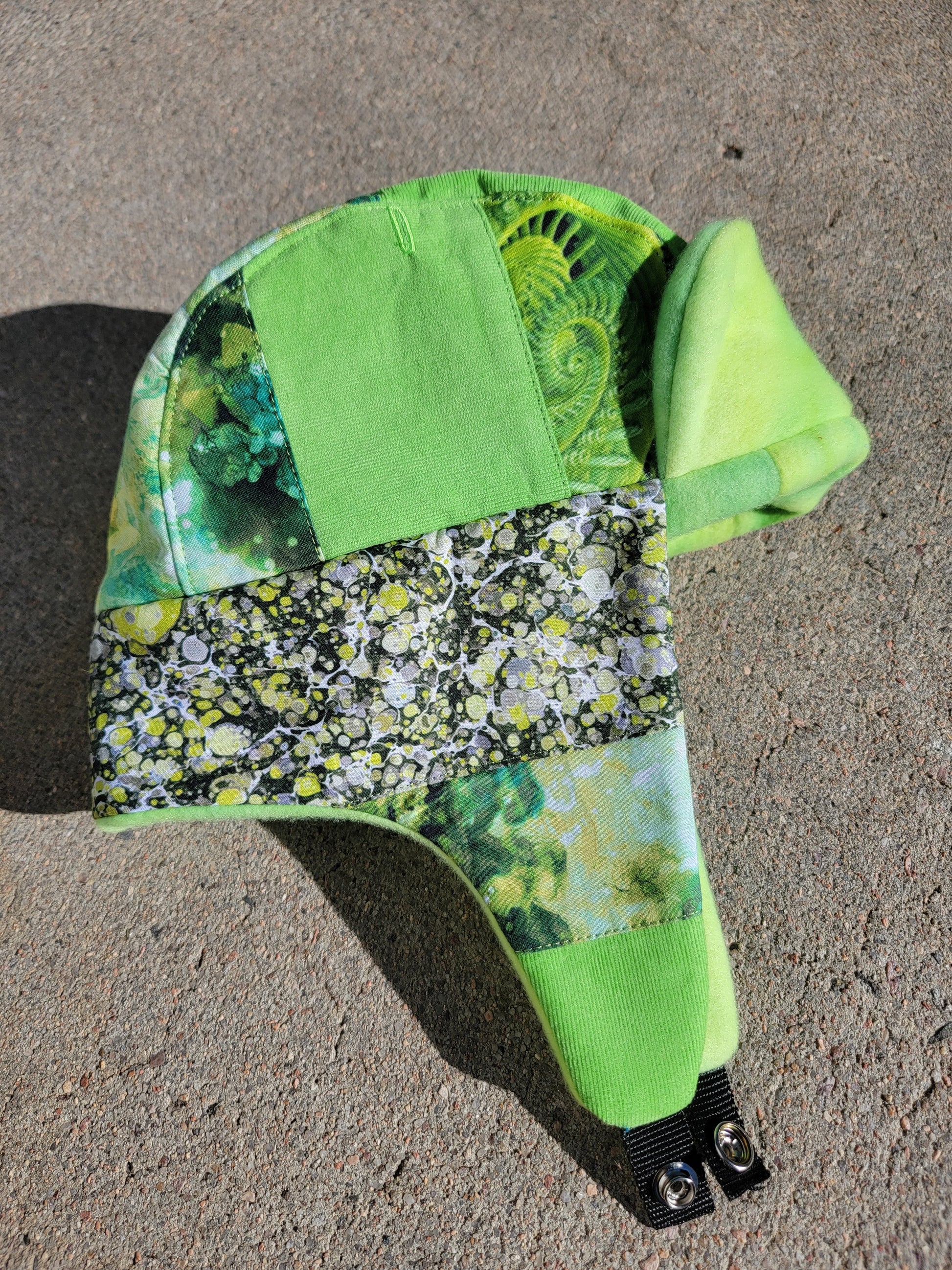 Third Eye Lime Trapper Hat - Nothing is as it Seams