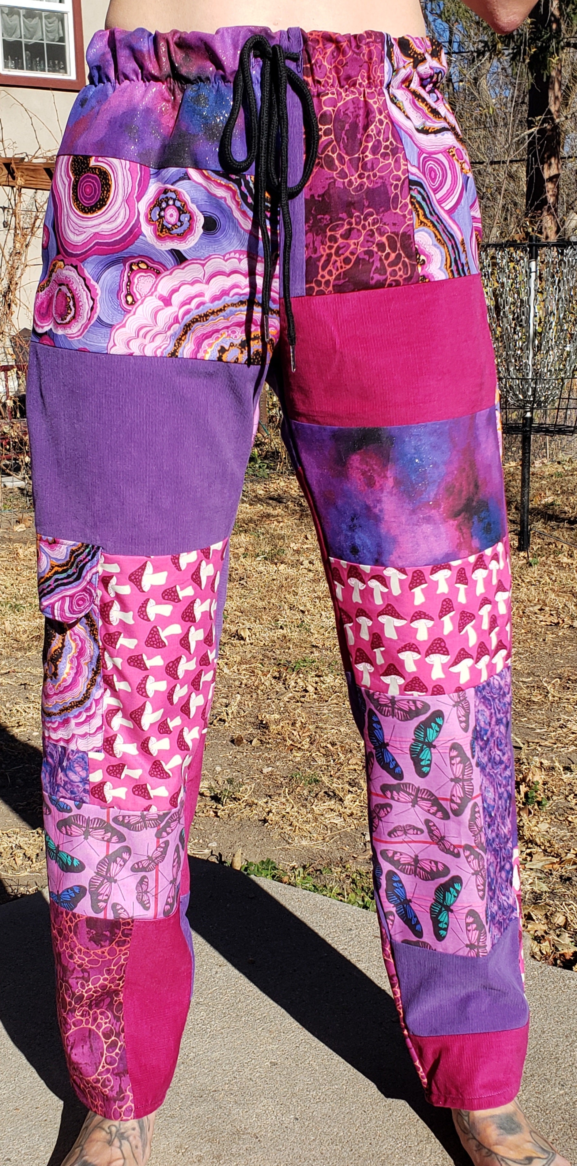 Extra Small Geode Patchwork Pants - Nothing is as it Seams